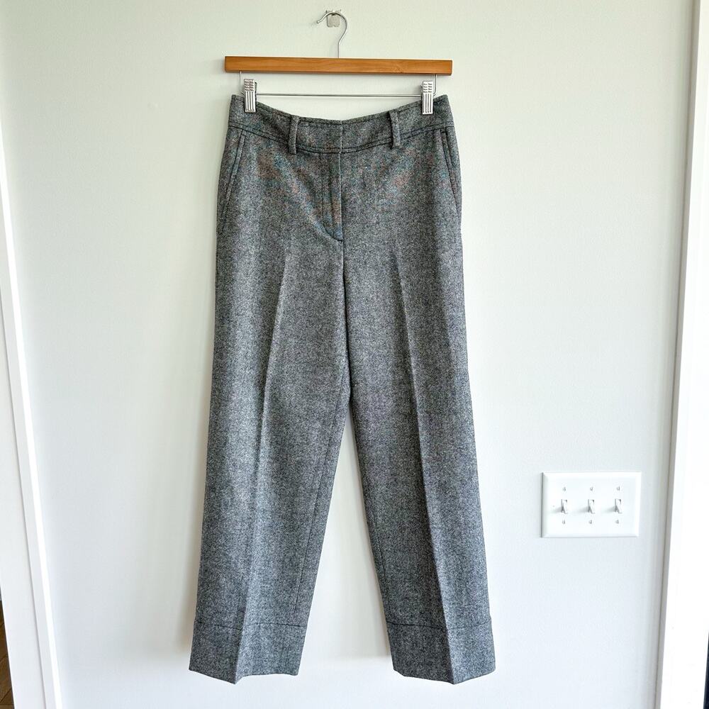 Club Monaco Wool Blend Straight Leg Trouser Pant Gray 2